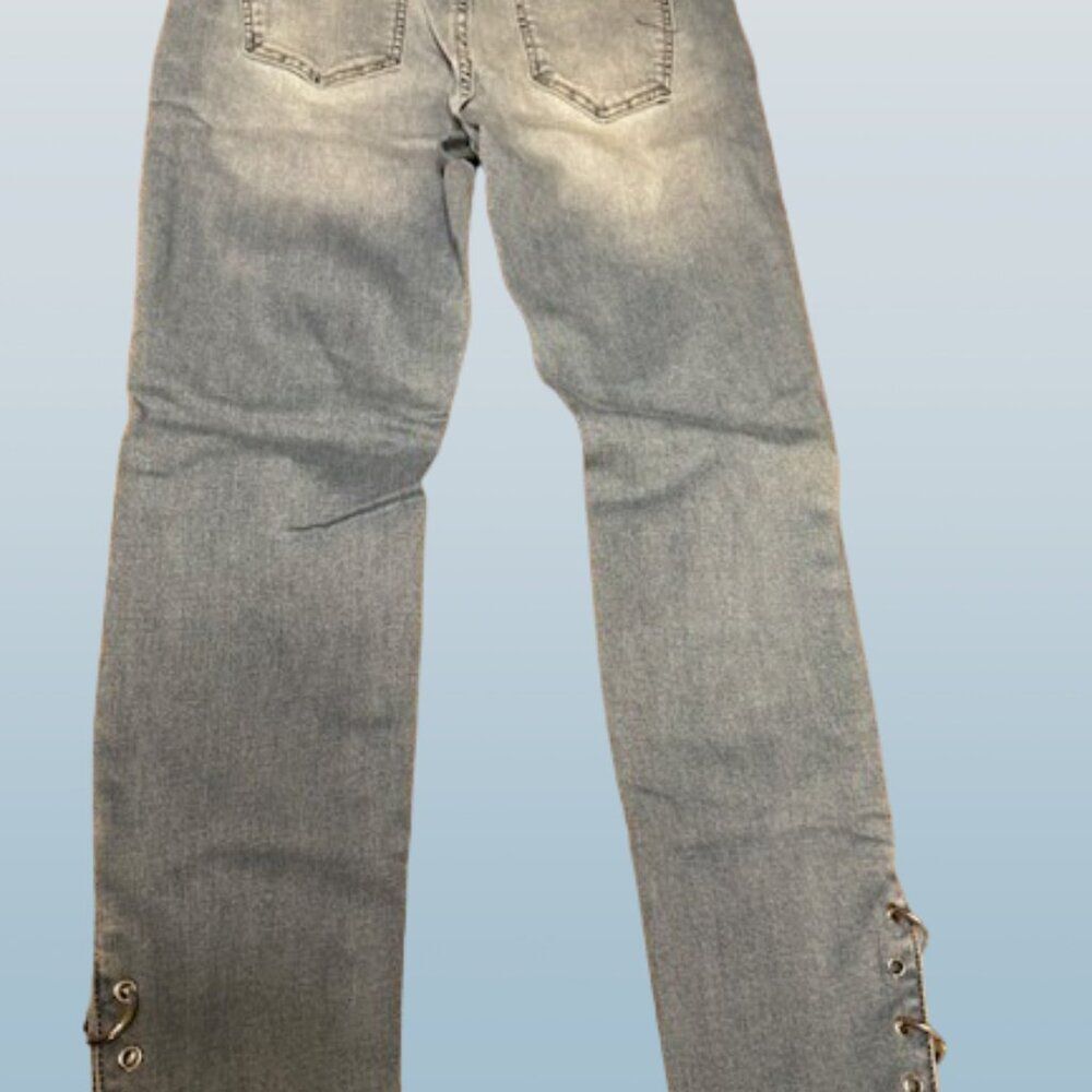 Side Ring Detail Skinny Jeans 4088 NWT Boutique - Picture 11 of 15